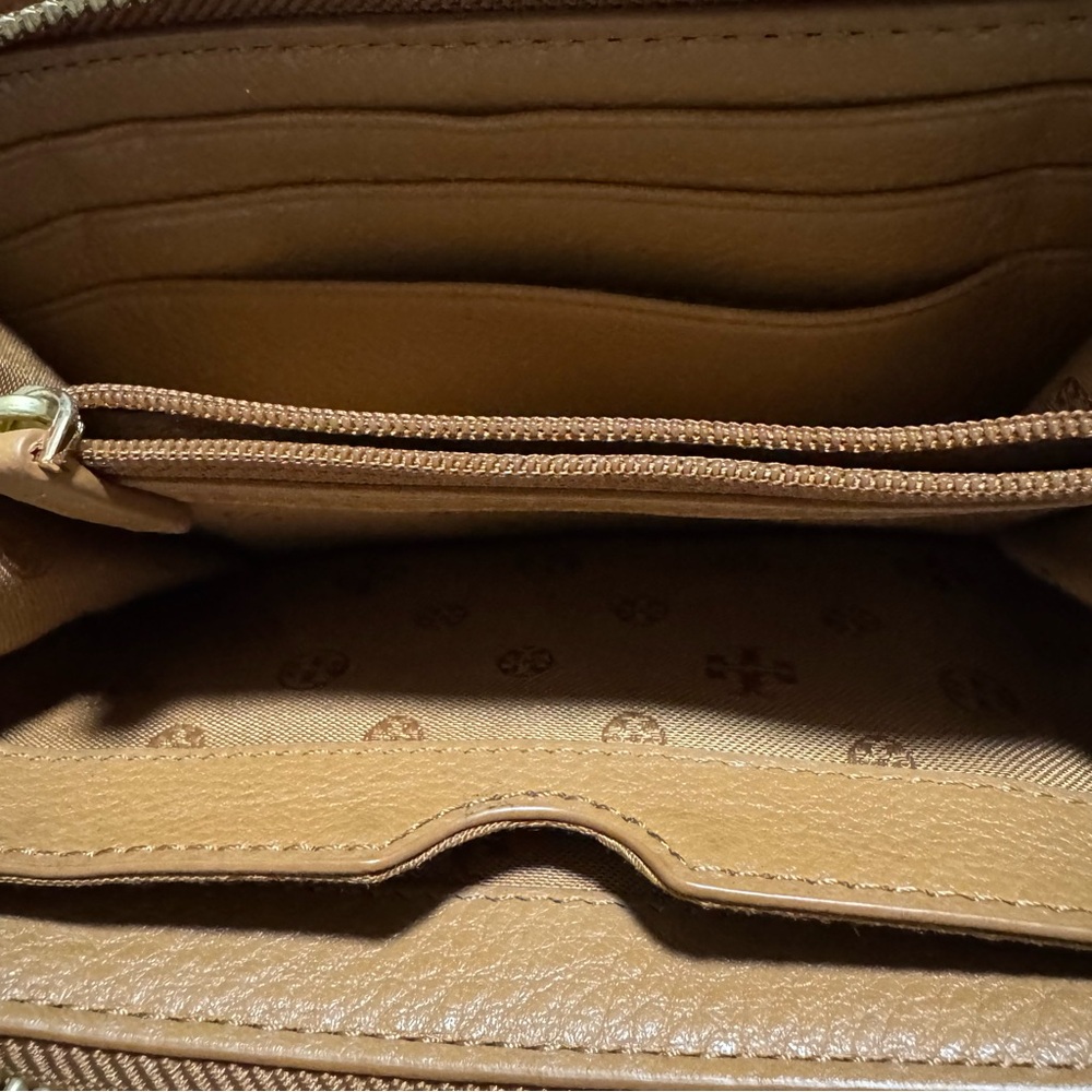 Tory Burch Brown Leather Wallet Clutch - Picture 6 of 6